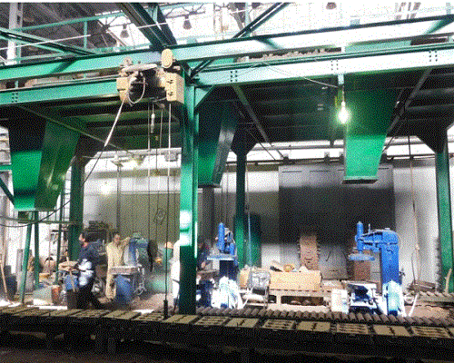 Automatic green sand line